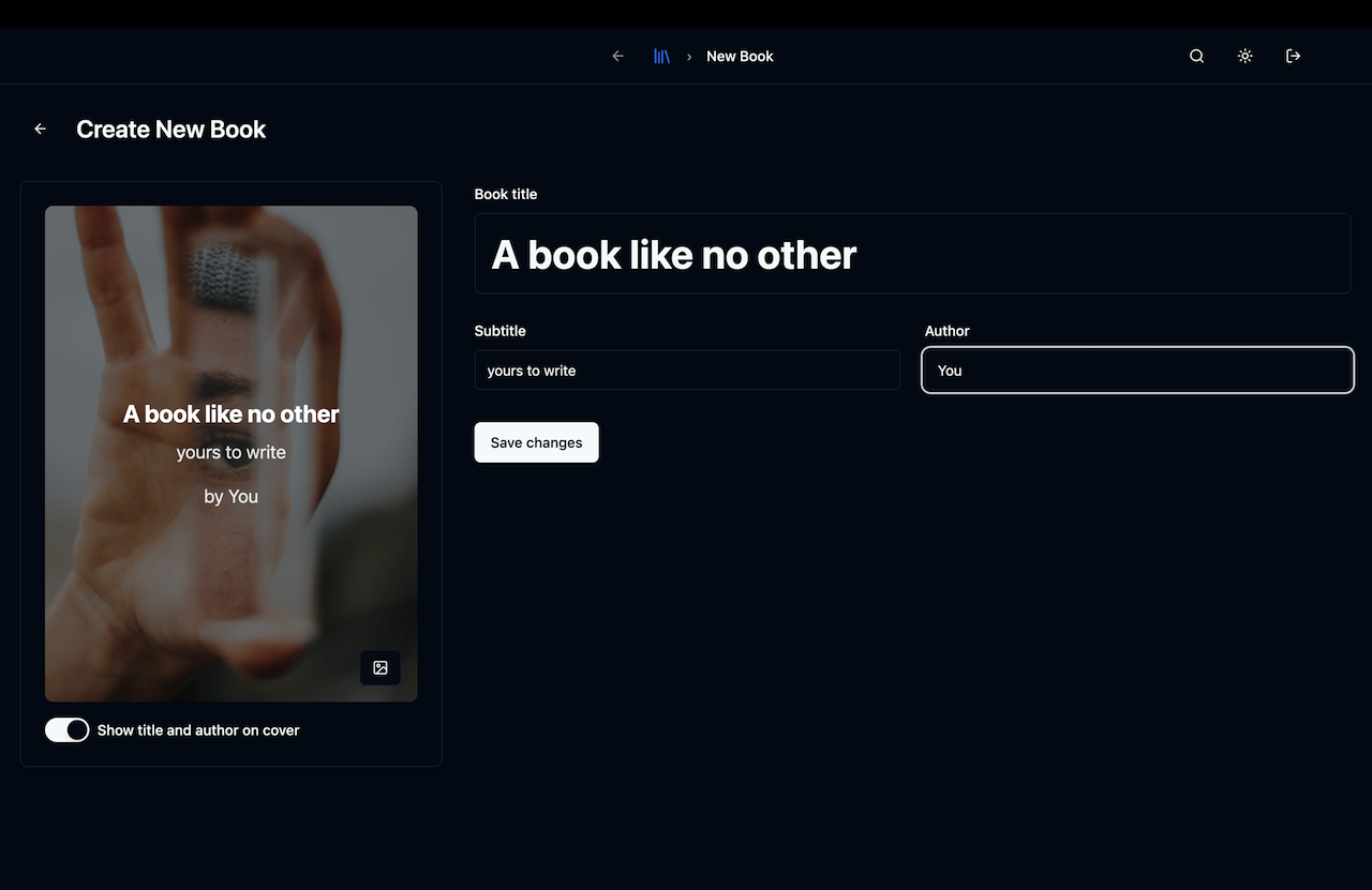1. Start your book